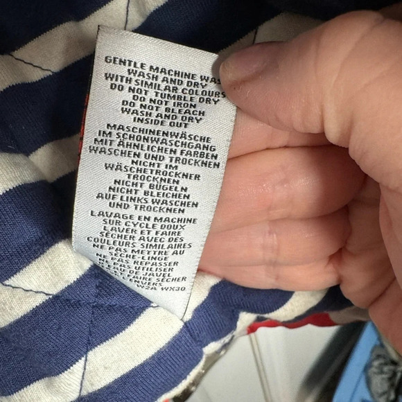 MINI BODEN Polka Dot Lined Girls Winter‎ Toggle Hooded Jacket Size 9-10y - Picture 6 of 12